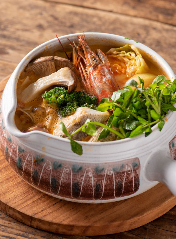 魚介の旨味を感じるオマール海老ソースの鍋 久世福商店 サンクゼール 公式オンラインショップ