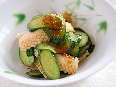 いかときゅうりの温かいサラダ（生野菜入り農場ソース） | 久世福商店