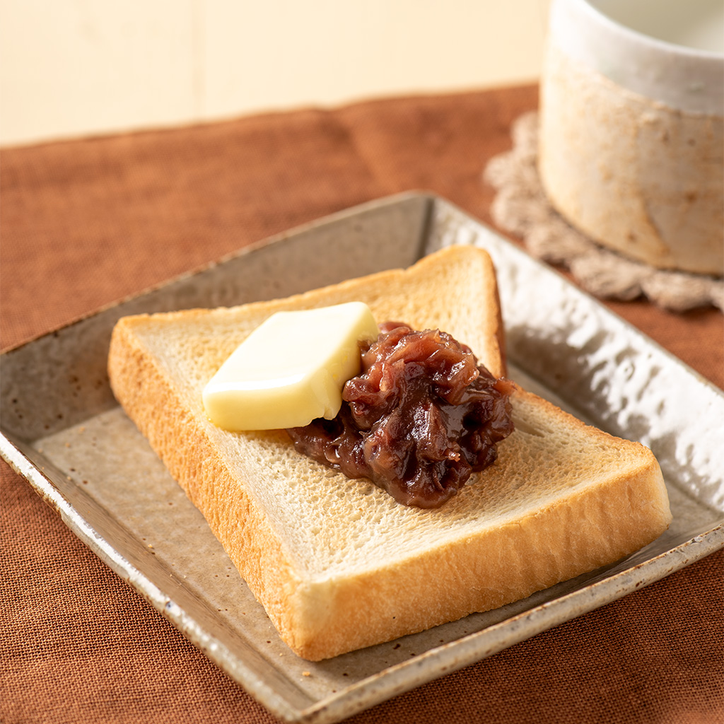 あんバターの焼きたてトースト
